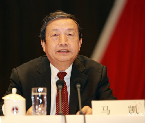 中共中央政治局委員、國務院副總理馬凱