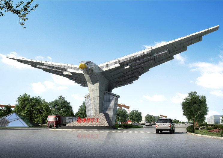 河北建德藝術大門設計方案